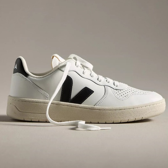Veja Shoes - Veja V-10 White and Black Sneakers. Well loved but in good condition.